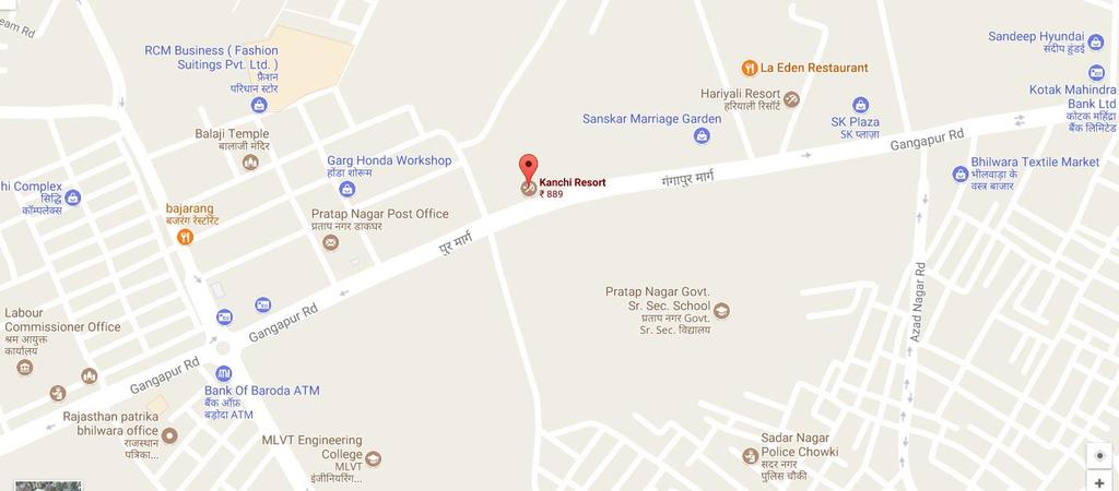 Map Showing Location of the venue of the Annual General Meeting of Madhya Bharat Agro Products
