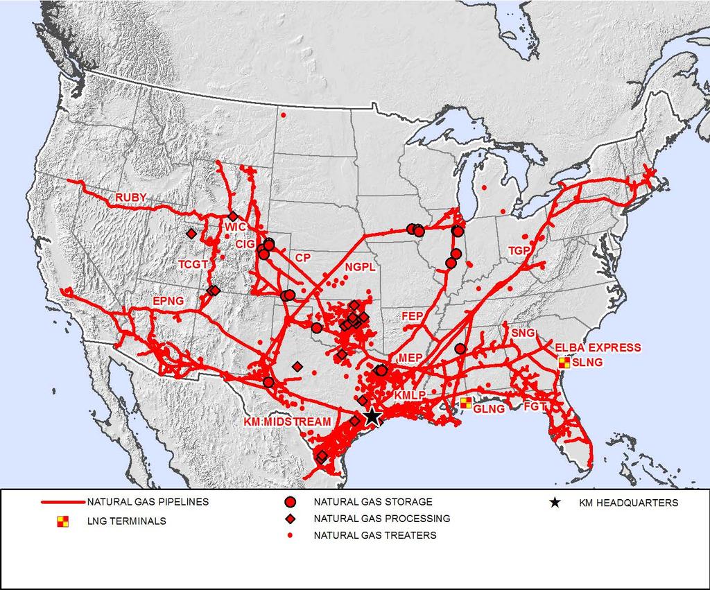 Natural Gas Pipelines Segment Outlook Well-positioned connecting key natural gas resource plays with major demand centers Project Backlog: $4.