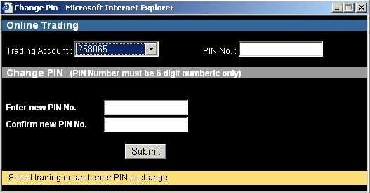 Click Change PIN, a window will pop up as shown in the picture below 2.