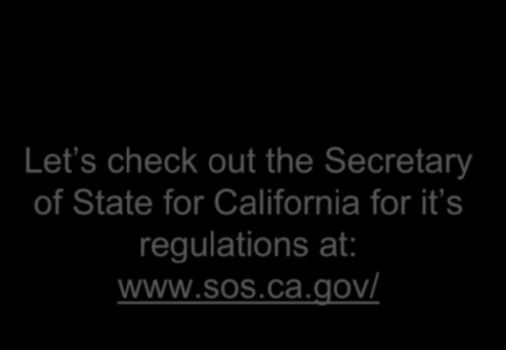 Let s check out the Secretary of State for