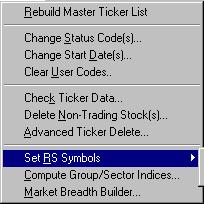 7. Set RS Symbols Note For more information on using TradingExpert Pro s two Relative Strength indicators, refer to the Technical Indicators Reference Manual.