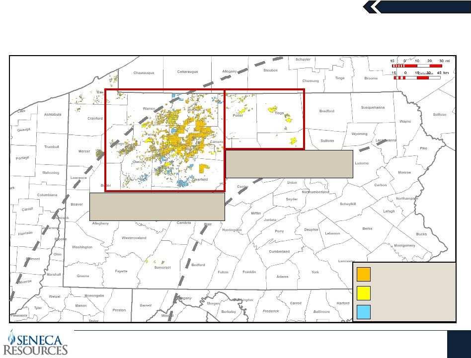 Marcellus Shale Seneca s Development Areas Eastern Development Area (Mostly Leased)