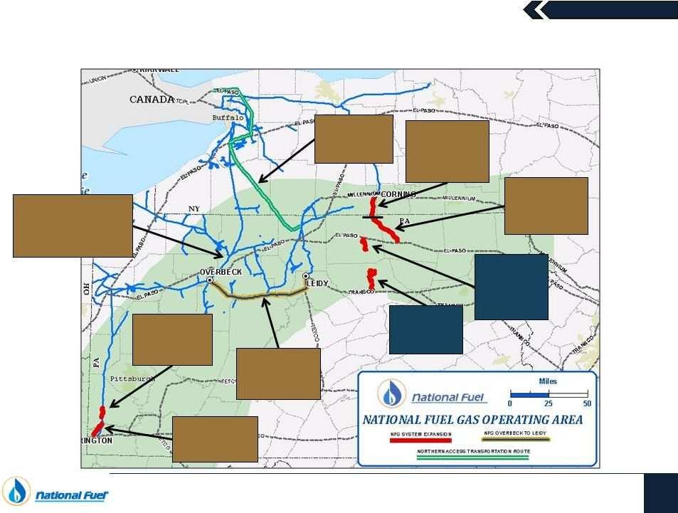 Pipeline & Storage Positioned to Move Growing Marcellus Production LAMONT COMPRESSOR STATION PHASE I & II (In-Service) LINE N 2012 EXPANSION WEST TO EAST OVERBECK TO LEIDY NORTHERN