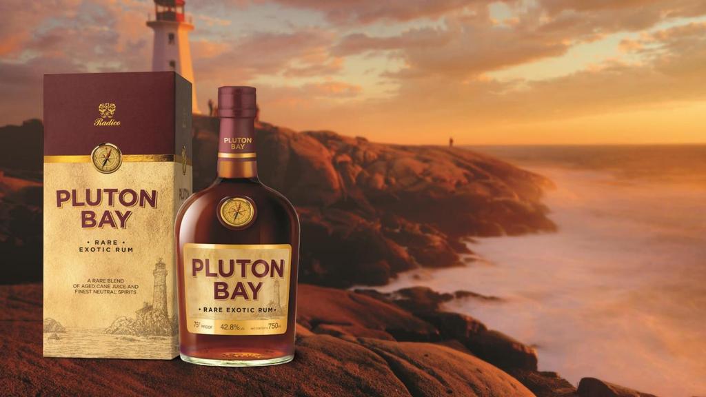 Product portfolio Pluton Bay rum Pluton Bay Rare Exotic Rum: Spirit of Adventure A unique experience, with a perfect blend of international design and world-class packaging.