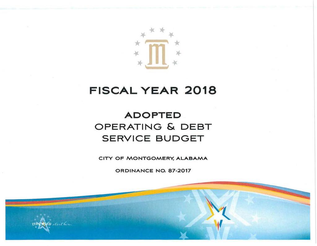 FISCAL YEAR 2018 ADOPTED OPERATING & DEBT SERVICE