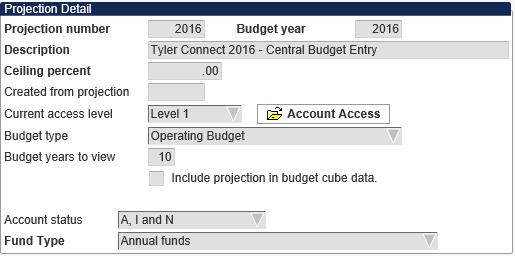 process. Define Start Budget Projection Budget Access Dates 2.