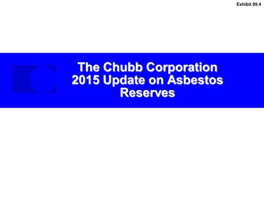 The Chubb Corporation 2015 Update