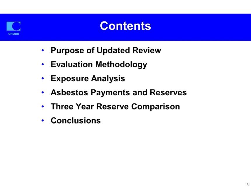 Contents Purpose of Updated Review Evaluation Methodology Exposure