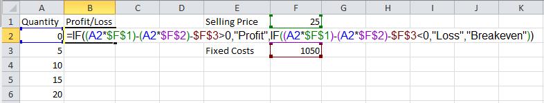 The $ sign If you want to copy a formula to a lot of cells but want to keep a certain aspect the same you can use the $ sign.