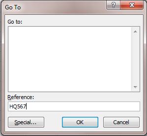 The Go to function allows you to jump to any cell in the spreadsheet without having to scroll through looking for it. Here is a step by step guide on how to do it. 1.