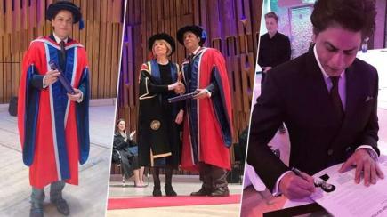 PERSONALITIES Bollywood Actor, Shah Rukh Khan - received honorary doctorate in Philanthropy from The University of Law, London on April 4 He has earlier been honoured with honorary doctorates from