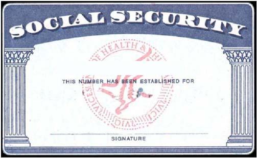 NRA Documentation Requirements & Process Social Security Number You must apply for a social security number (SSN) as soon as possible.