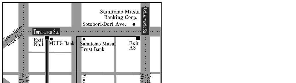 Map to Venue of the General Meeting of Unitholders Venue: Asset Manager: Toranomon Hills Forum