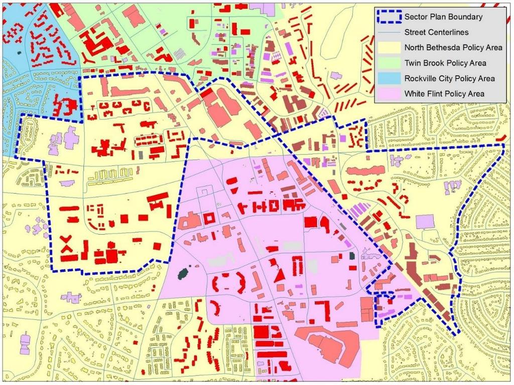 Sector Plan Area and Policy Areas North Bethesda Policy Area
