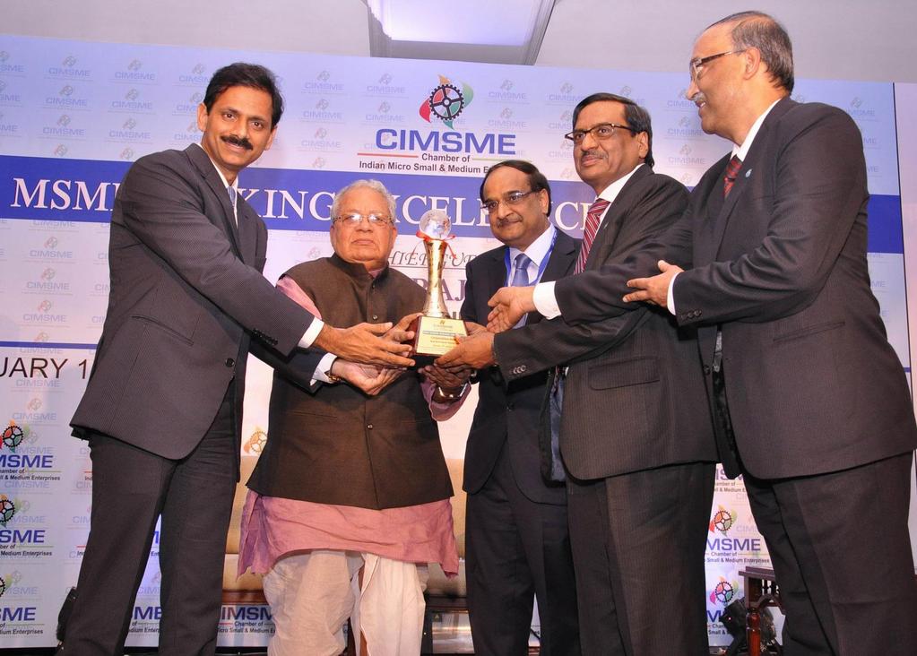 Awards / Recognition Corporation Bank has bagged MSME Banking Excellence Awards 2014 instituted by Chamber of Indian Micro Small & Medium Enterprises.