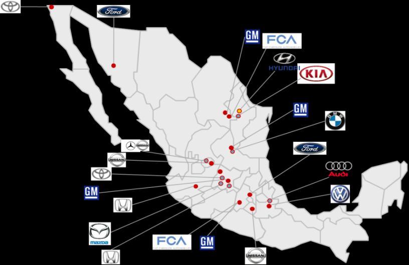 Competitive Positioning Mexican Auto Industry Ternium is the largest supplier to the auto industry in Mexico Among the fastest growing auto industries in the world Light vehicle production in Mexico
