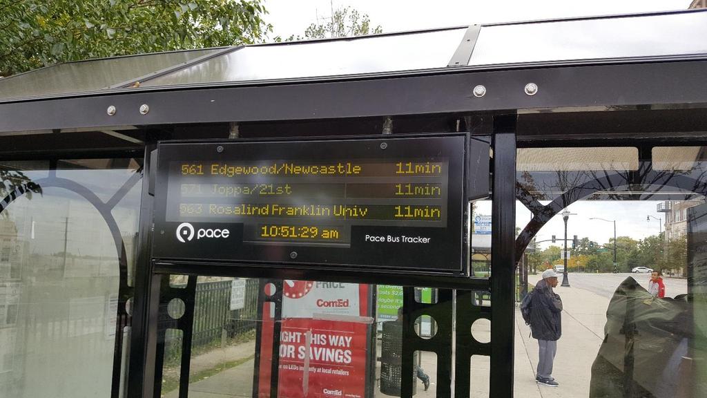We have installed real-time Bus Tracker information signage at a number of bus stop