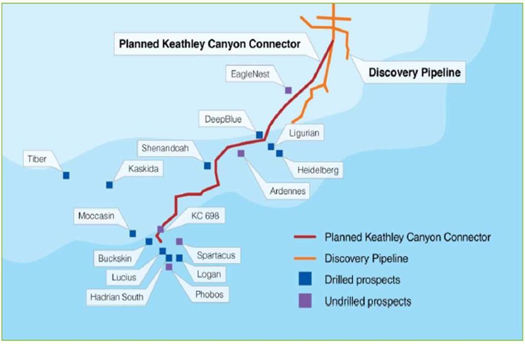 DPM - Keathley Canyon Connector Major expansion of the central Gulf of Mexico (Discovery System) Partnership owns 40% of Discovery system, with Williams Partners (WPZ) operating and owning the