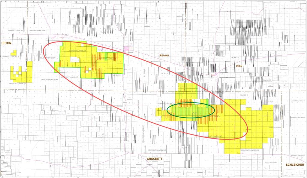 Wolfcamp: Expanding Development Region derisked by industry activity and tests 1,200+ horizontal wells in four county area 1 ~160 A and C Bench wells offsetting EPE acreage Expanding development in