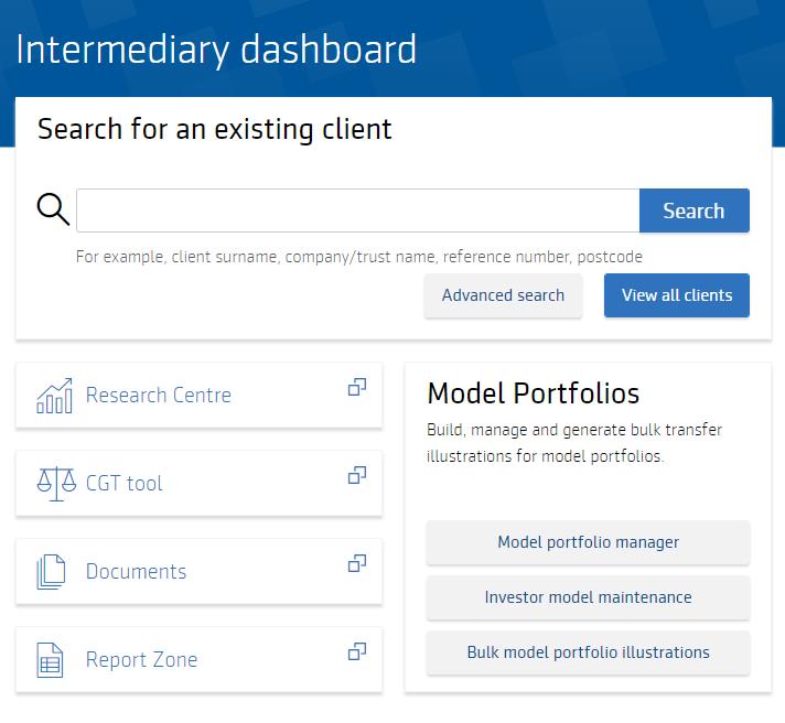 You can view fund information and use interactive charting. Build fund shortlists.