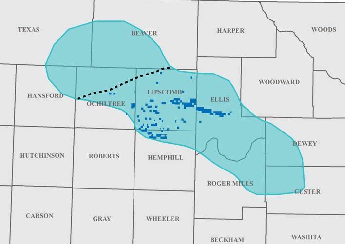 Marmaton Shows Promise As Others Drill Ahead Marmaton lies just below the Cleveland Majority of Jones Anadarko acreage lies within the Marmaton fairway Results by other