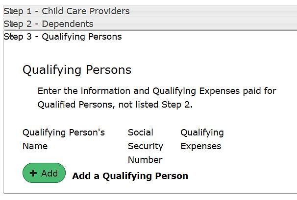 TaxSlayer Qualifying Person Not a Dependent If not