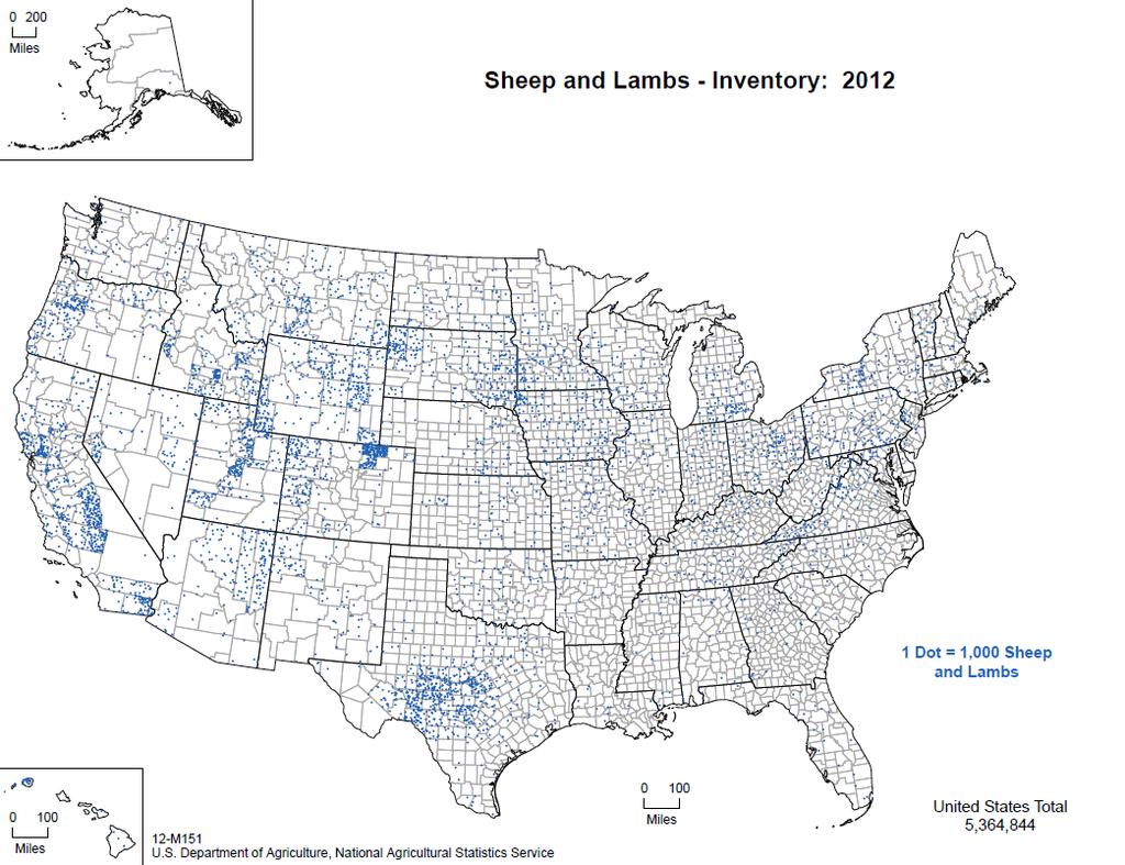 Page 14 60,000 000 HEAD JANUARY 1 US SHEEP & LAMB INVENTORY Source: USDA 1942: 56,213