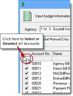 11 (Figure 1.1) The Monthly Budget Allocation dialog will display.