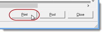 Click the Post button to save the recent changes to the budget. 6. Click the Close button when you are ready to close the Budget Input dialog.