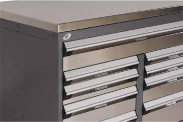 Efficient A multitude of available accessories, such as partitions and dividers, plastic bins, groove trays, foam for tools and hanging file bars allow you to