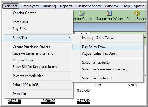 **Note: Notice how in the Sales Tax dialog screen and the Sales Tax Adjustment screen all of my dates match the end of the sales tax reporting period I am working with?