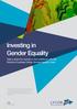 Investing in Gender Equality