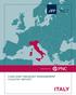 Underwritten by CASH AND TREASURY MANAGEMENT COUNTRY REPORT ITALY