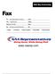 Fax.  NAA Rep Contracting. To: NAA Representative Contracting From: Fax: Pages: Date: Phone:
