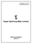 Super Spinning Mills Limited 54th Annual Report