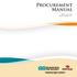 Procurement Manual. Effective: July 1, 2013 Revised: January 28, 2013