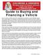 Guide to Buying and Financing a Vehicle