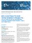 EPC CONTRACTS FOR WIND ENERGY PROJECTS - SOUTH AFRICAN RE IPP PROGRAMME - LESSONS LEARNED FROM PHASES 1 AND 2 (OCTOBER 2012)