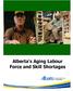 Alberta s Aging Labour Force and Skill Shortages. Alberta s Aging Labour Force and Skill Shortages. 2 February Table of Contents.