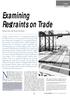 Notwithstanding the success of the. Examining Restraints on Trade