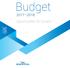 Budget. Opportunities for Growth