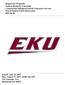 Request for Proposals Eastern Kentucky University Construction Manager/General Contractor Services Powell Student Union Renovation RFP 46-18