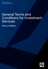 Deutsche Bank  General Terms and Conditions for Investment Services