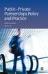 Public Private Partnerships Policy and Practice
