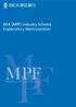 BEA (MPF) Industry Scheme Explanatory Memorandum