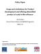 Policy Paper. Scope and Limitations for Product Development and offering diversified product at scale in Microfinance