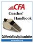 Coaches Handbook. California Faculty Association.