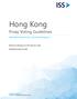 Hong Kong. Proxy Voting Guidelines Benchmark Policy Recommendations. Effective for Meetings on or after February 1, 2016