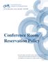 Conference Room Reservation Policy
