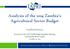 Analysis of the 2014 Zambia s Agricultural Sector Budget